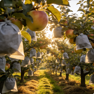 無紡布桃袋梨袋 防銹防蟲 黃金梨鐵頭病克星 寒露蜜桃增硬保鮮袋