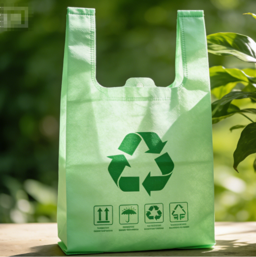 商超單色簡(jiǎn)約款無(wú)紡布背心袋